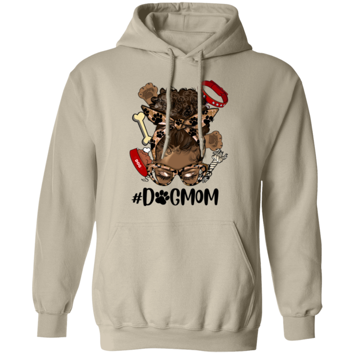 Sista Messy Bun Dog Mom Hoodie or Sweatshirt