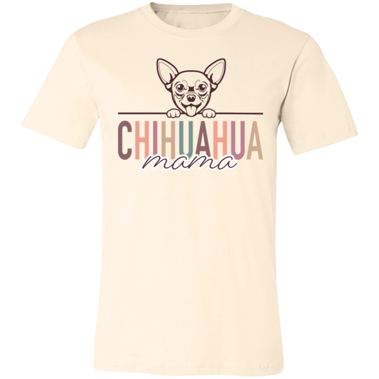 Chihuahua Mama Short Sleeve T(Brown or White Outline) -Bella Canvas