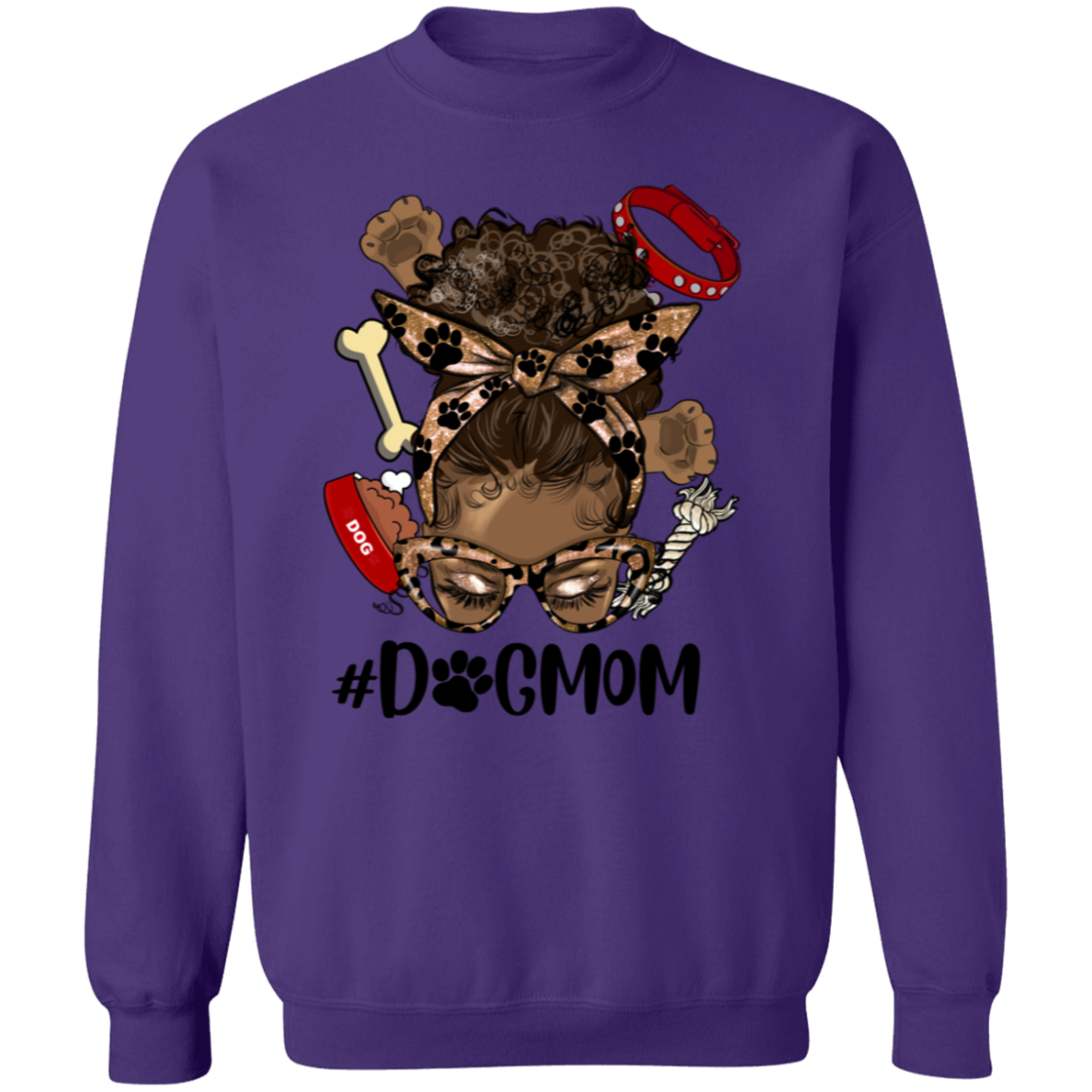 Sista Messy Bun Dog Mom Hoodie or Sweatshirt