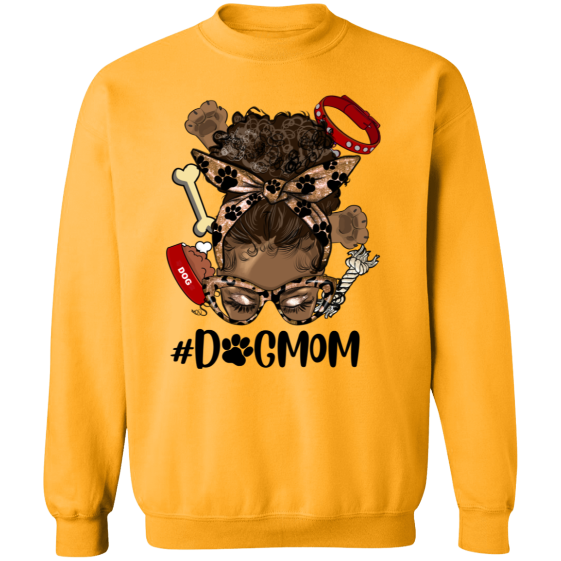 Sista Messy Bun Dog Mom Hoodie or Sweatshirt