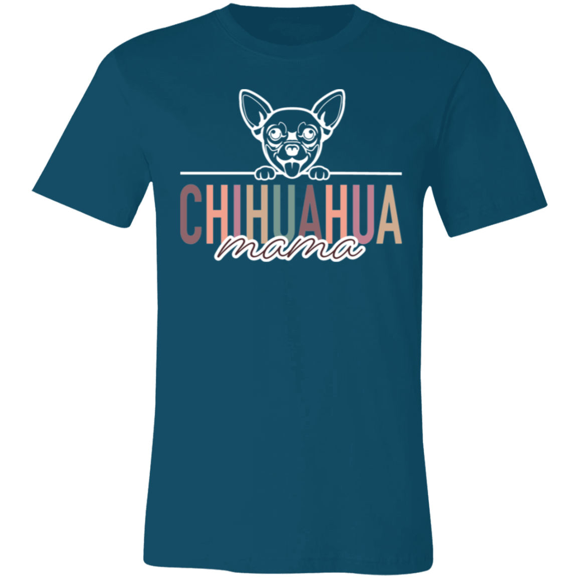 Chihuahua Mama Short Sleeve T(Brown or White Outline) -Bella Canvas