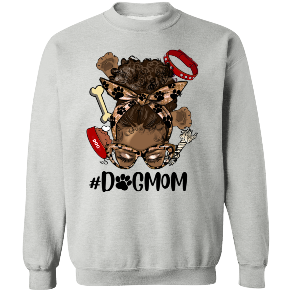 Sista Messy Bun Dog Mom Hoodie or Sweatshirt