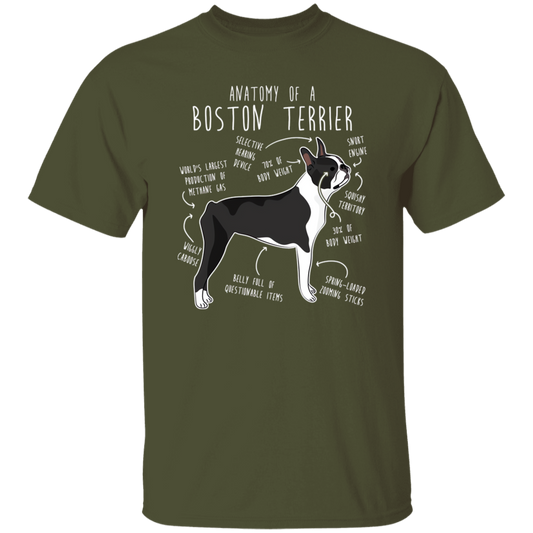 Anatomy of a Boston Terrier Short & Long Sleeve T Shirt