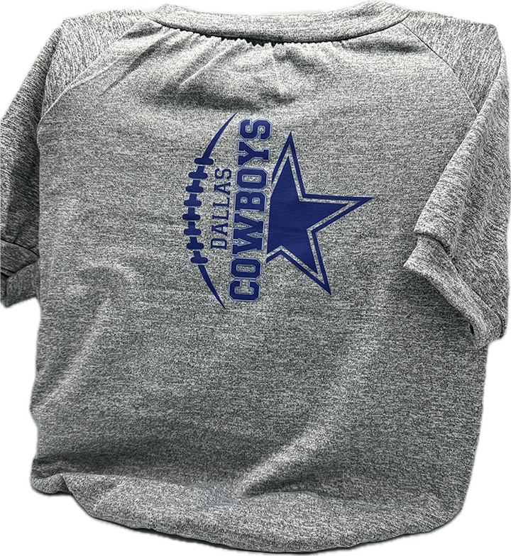 Dallas Cowboys Light Gray Dog T Shirt