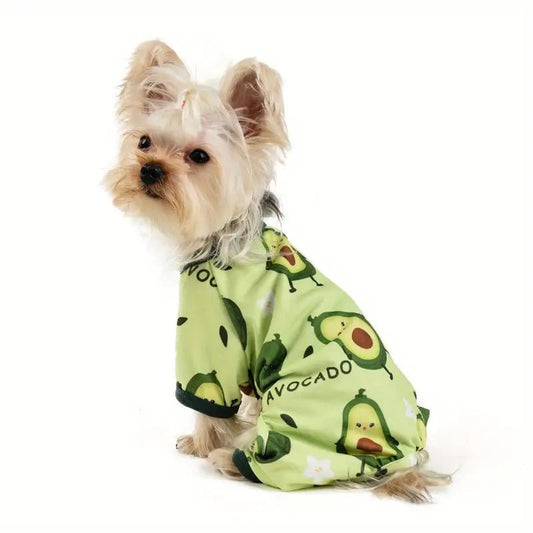 Avocado Cotton Dog Pajamas - Spoiled Rotten Pup