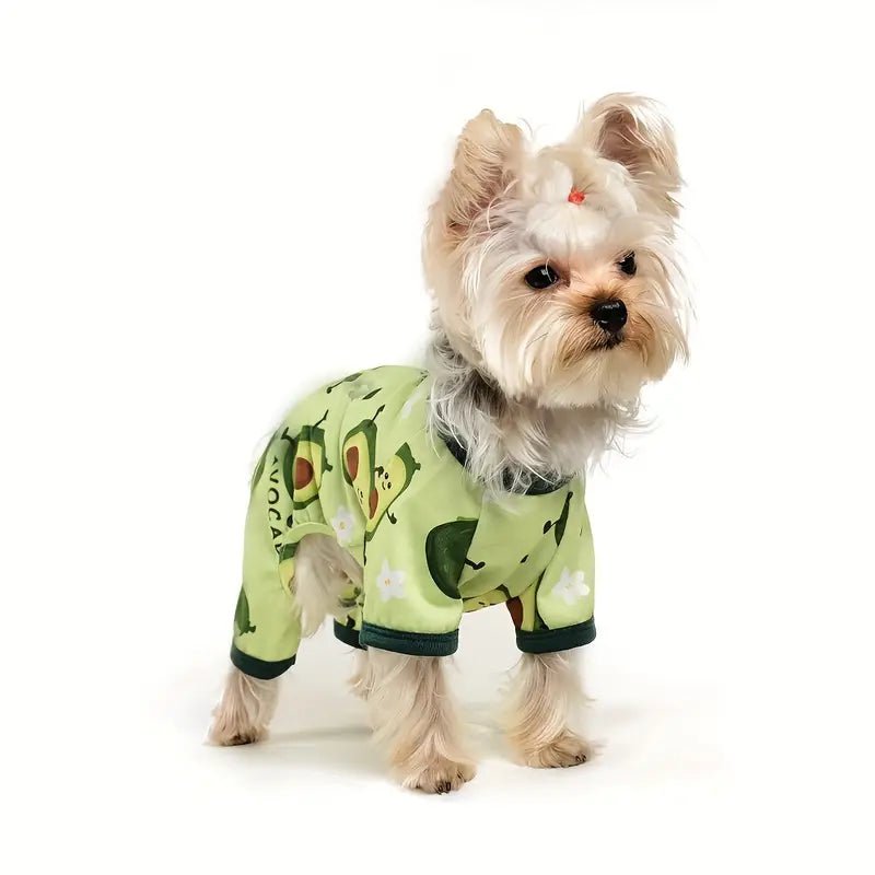 Avocado Cotton Dog Pajamas - Spoiled Rotten Pup