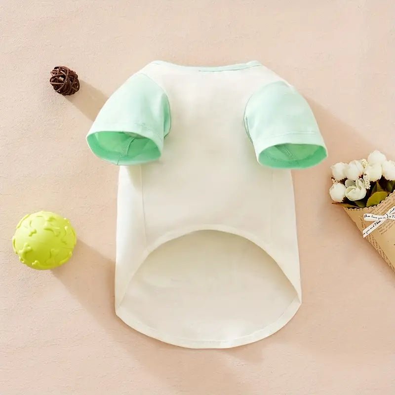 Dinosaur Cartoon Graphic Dog T Shirt - Spoiled Rotten Pup