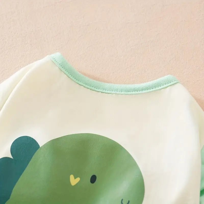 Dinosaur Cartoon Graphic Dog T Shirt - Spoiled Rotten Pup