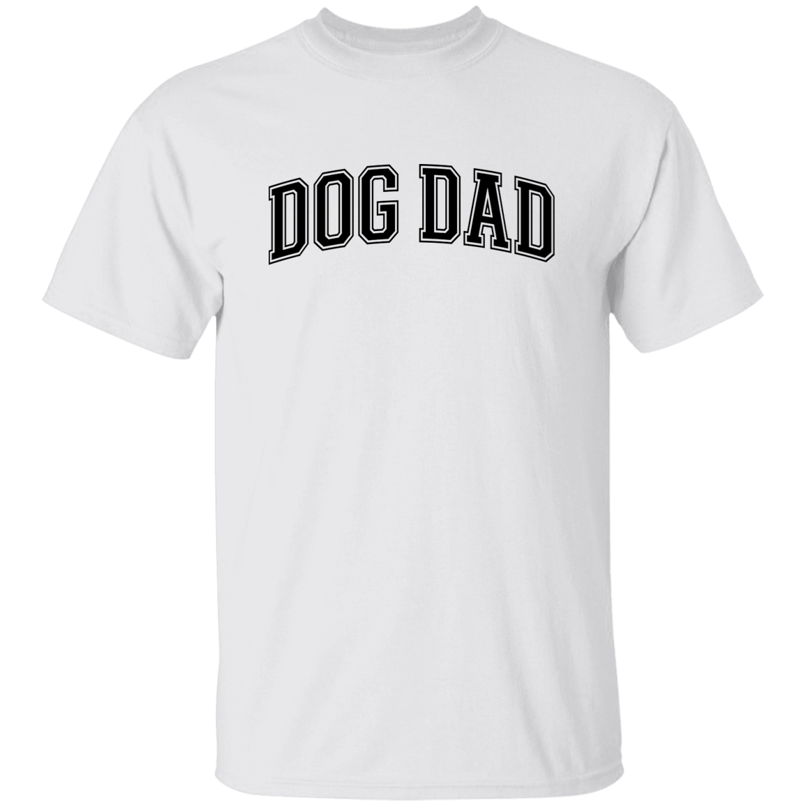 Dog Dad w/ black lettering 5.3 oz. T-Shirt - Spoiled Rotten Pup