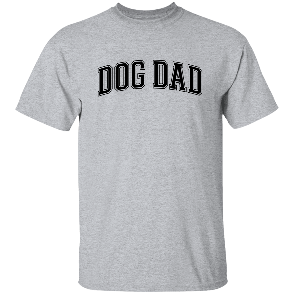 Dog Dad w/ black lettering 5.3 oz. T-Shirt - Spoiled Rotten Pup