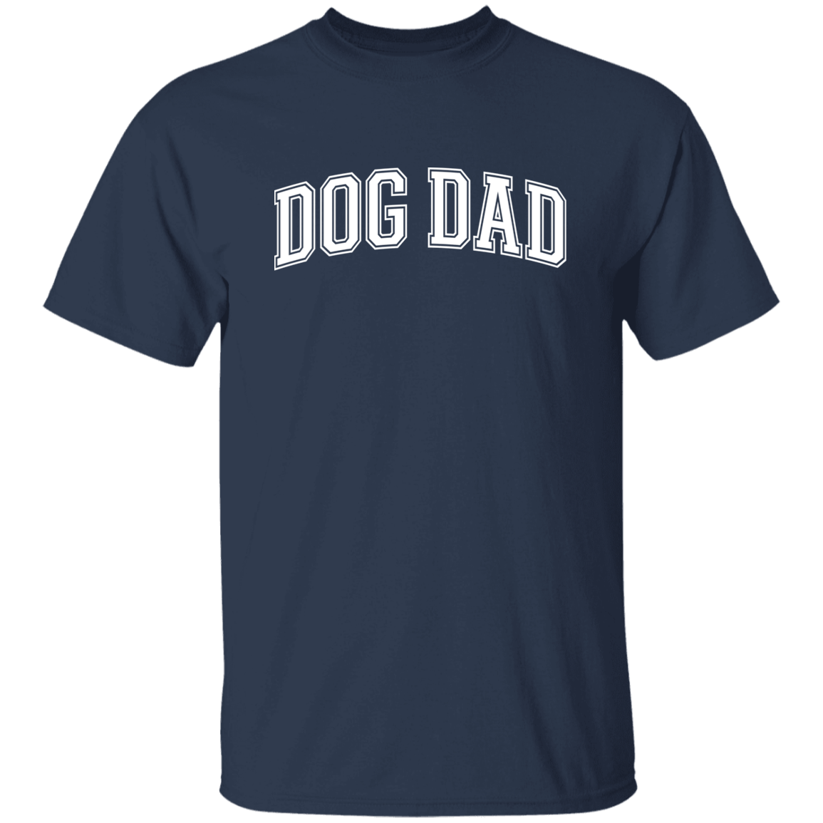 Dog Dad w/ white lettering 5.3 oz. T-Shirt - Spoiled Rotten Pup