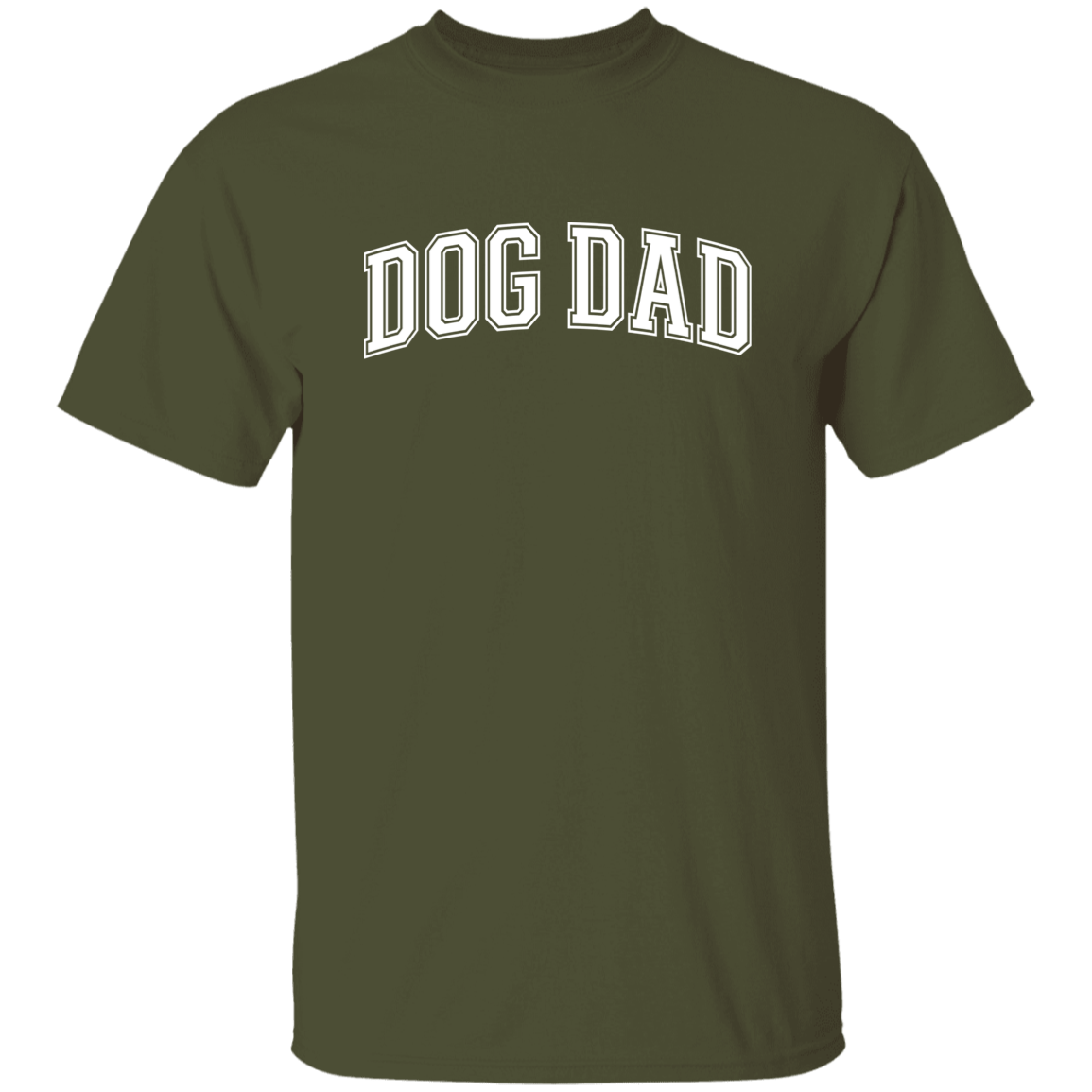 Dog Dad w/ white lettering 5.3 oz. T-Shirt - Spoiled Rotten Pup