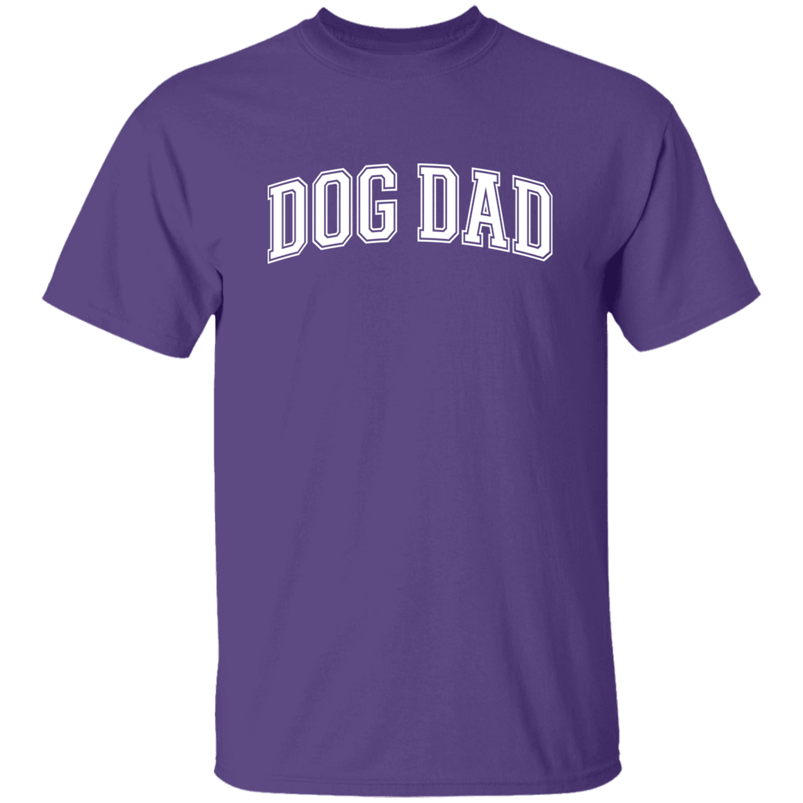 Dog Dad w/ white lettering 5.3 oz. T-Shirt - Spoiled Rotten Pup
