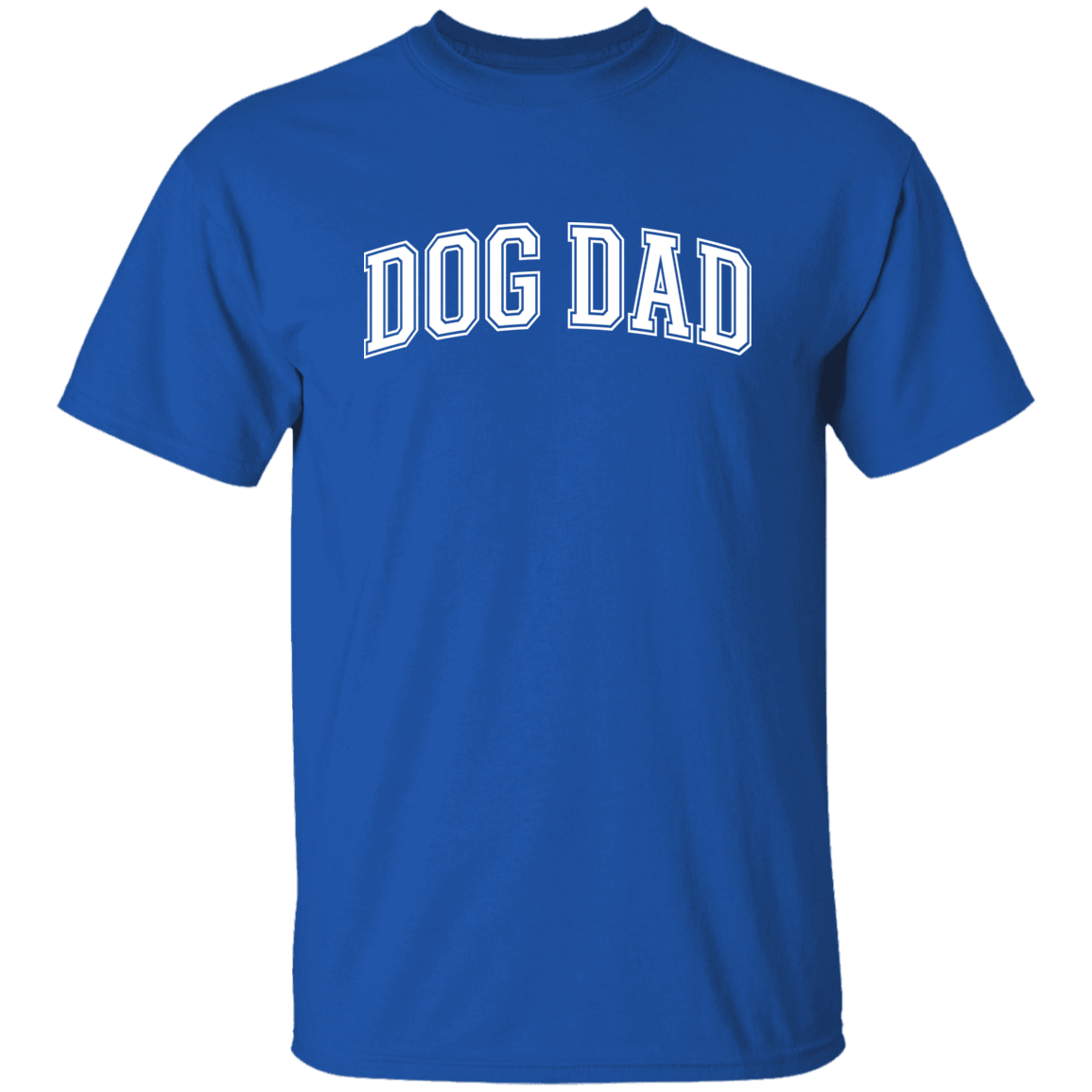 Dog Dad w/ white lettering 5.3 oz. T-Shirt - Spoiled Rotten Pup