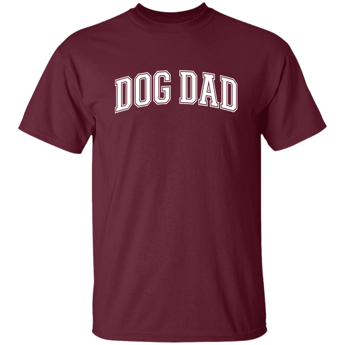 Dog Dad w/ white lettering 5.3 oz. T-Shirt - Spoiled Rotten Pup