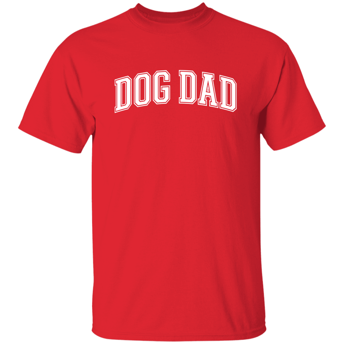 Dog Dad w/ white lettering 5.3 oz. T-Shirt - Spoiled Rotten Pup