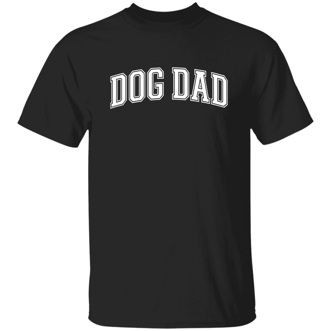 Dog Dad w/ white lettering 5.3 oz. T-Shirt - Spoiled Rotten Pup
