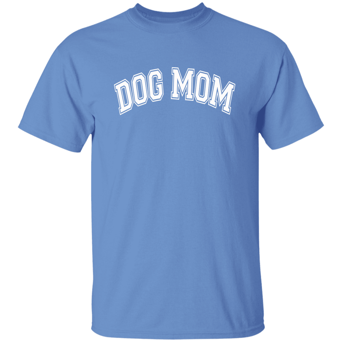 Dog Mom Collegiate Short Sleeve T-Shirt - Spoiled Rotten Pup