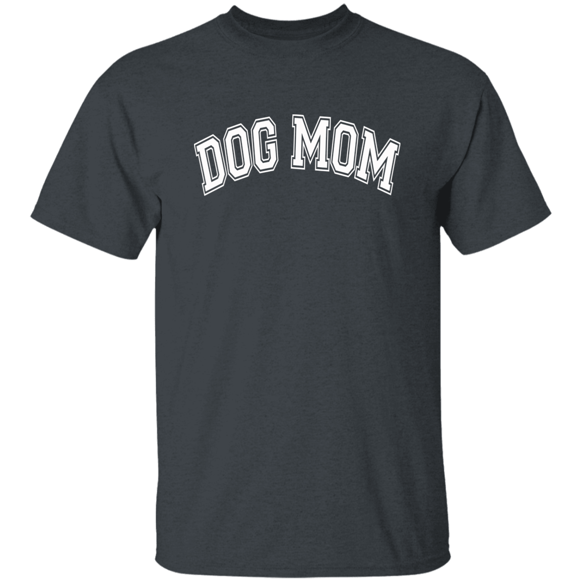Dog Mom Collegiate Short Sleeve T-Shirt - Spoiled Rotten Pup