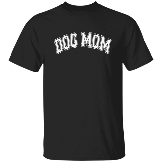 Dog Mom Collegiate Short Sleeve T-Shirt - Spoiled Rotten Pup