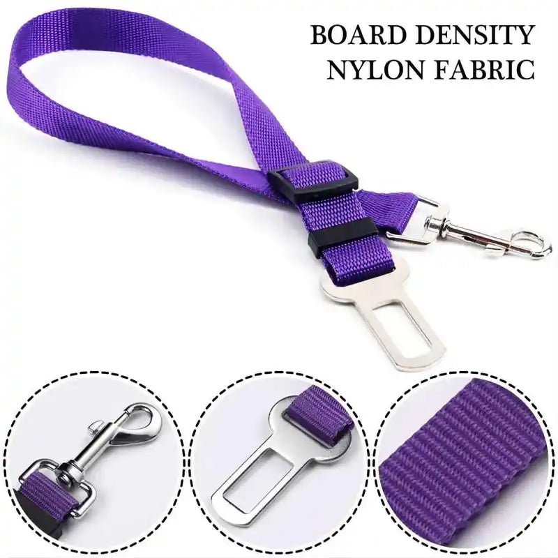 Dog Nylon Seatbelt Attachment Lead Leash - Spoiled Rotten Pup