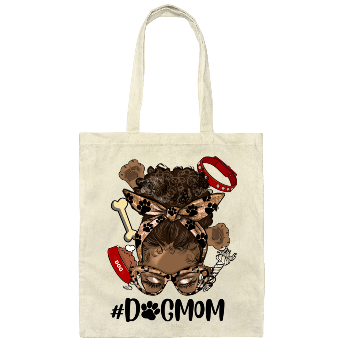 #DOGMOM Sista Canvas Tote Bag - Spoiled Rotten Pup