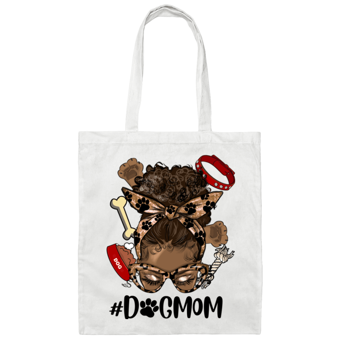#DOGMOM Sista Canvas Tote Bag - Spoiled Rotten Pup