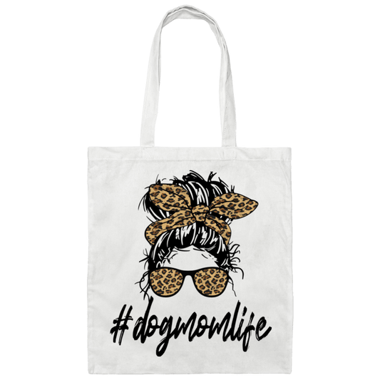 #dogmomlife Canvas Tote Bag - Spoiled Rotten Pup