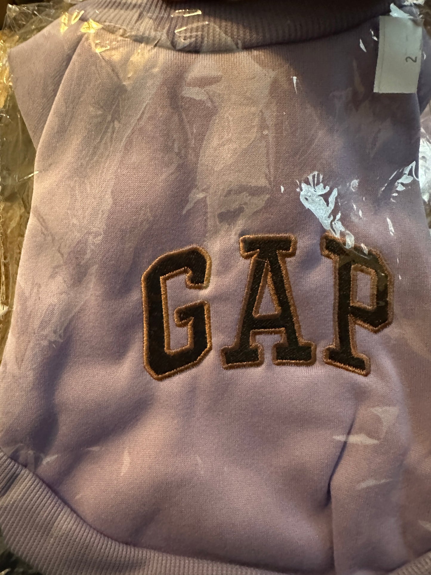 Fleece Crew Embroidered Dog Sweatshirt GAP Inspired - Spoiled Rotten Pup