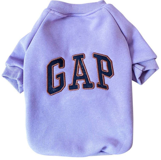 Fleece Crew Embroidered Dog Sweatshirt GAP Inspired - Spoiled Rotten Pup
