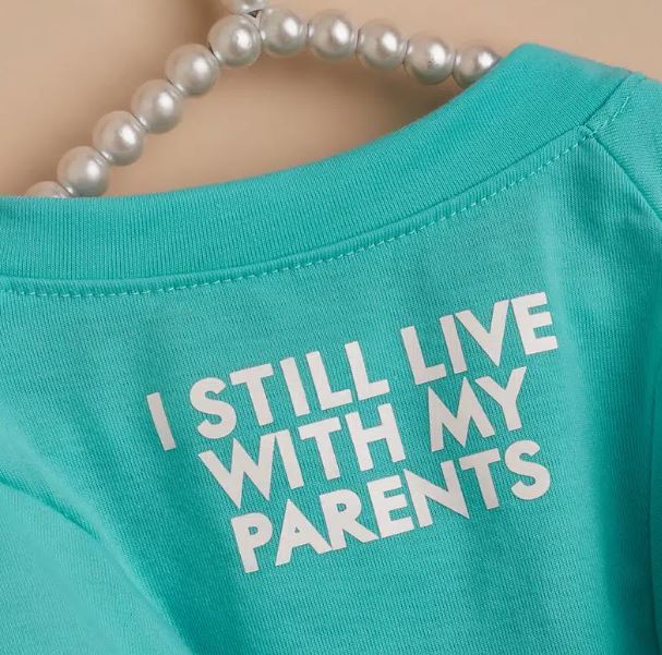 "I Still Live With My Parents" Dog Graphic Tee - Spoiled Rotten Pup