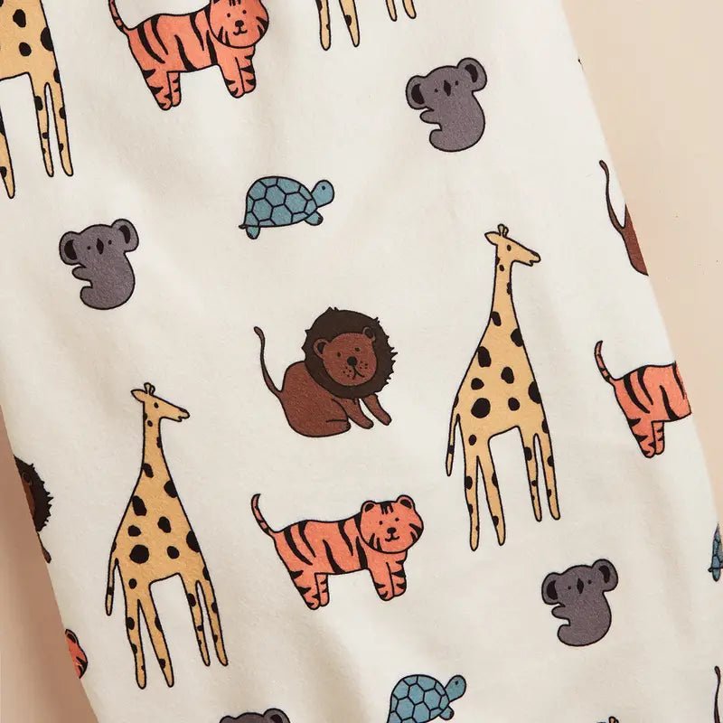 Multi-color Zoo Animal Printed T-Shirt For Small & Medium Dogs - Spoiled Rotten Pup