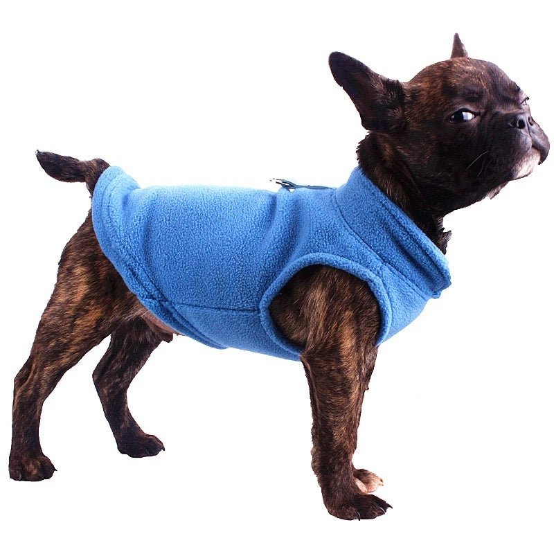 Soft Fleece Vest for Small Dog with Harness Leash Ring - Spoiled Rotten Pup