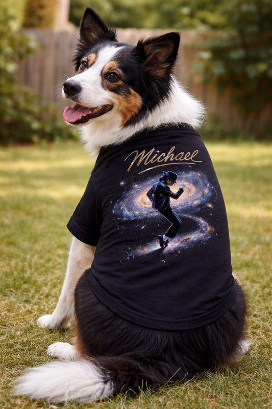 Michael Jackson Dog T Shirt(Galaxy Design)