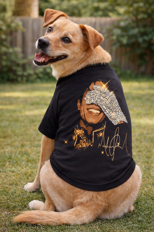 Michael Jackson Dog T Shirt(Glove Design)