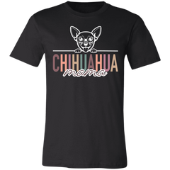 Chihuahua Mama Short Sleeve T(Brown or White Outline) -Bella Canvas