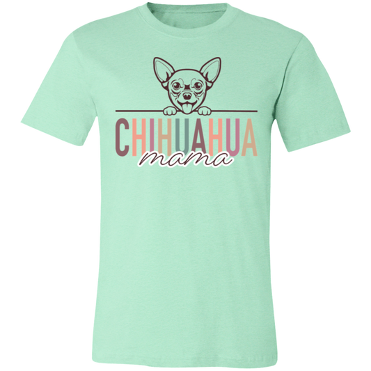 Chihuahua Mama Short Sleeve T(Brown or White Outline) -Bella Canvas
