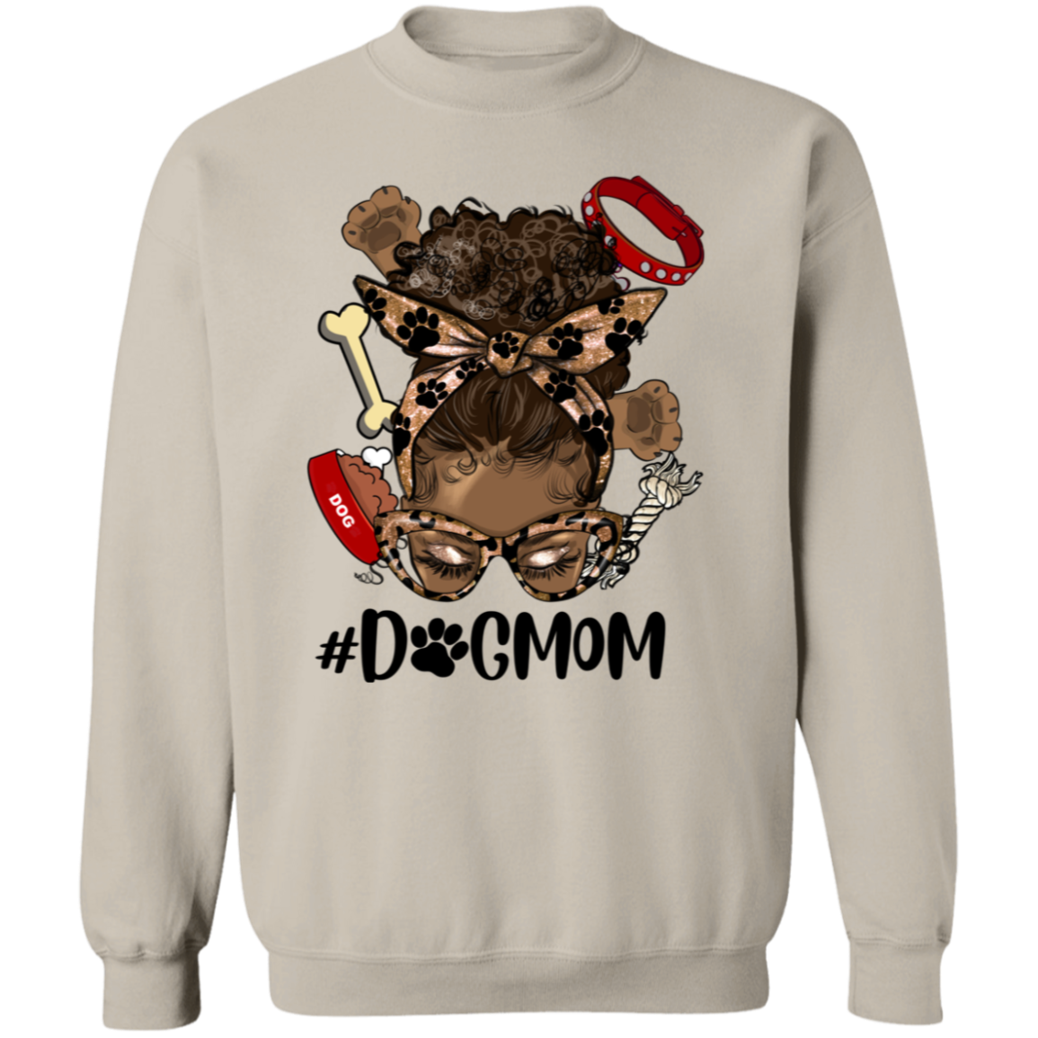 Sista Messy Bun Dog Mom Hoodie or Sweatshirt