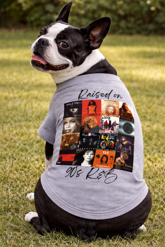 Raised on 90's R&B Novelty Dog T Shirt