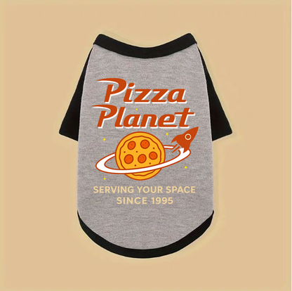 Pizza Planet Dog T Shirt(Black or Raglan)