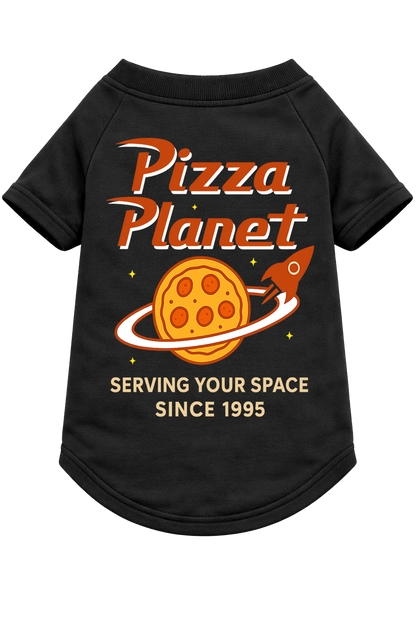 Pizza Planet Dog T Shirt(Black or Raglan)
