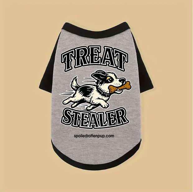 Treat Stealer Dog T Shirt(Raglan)