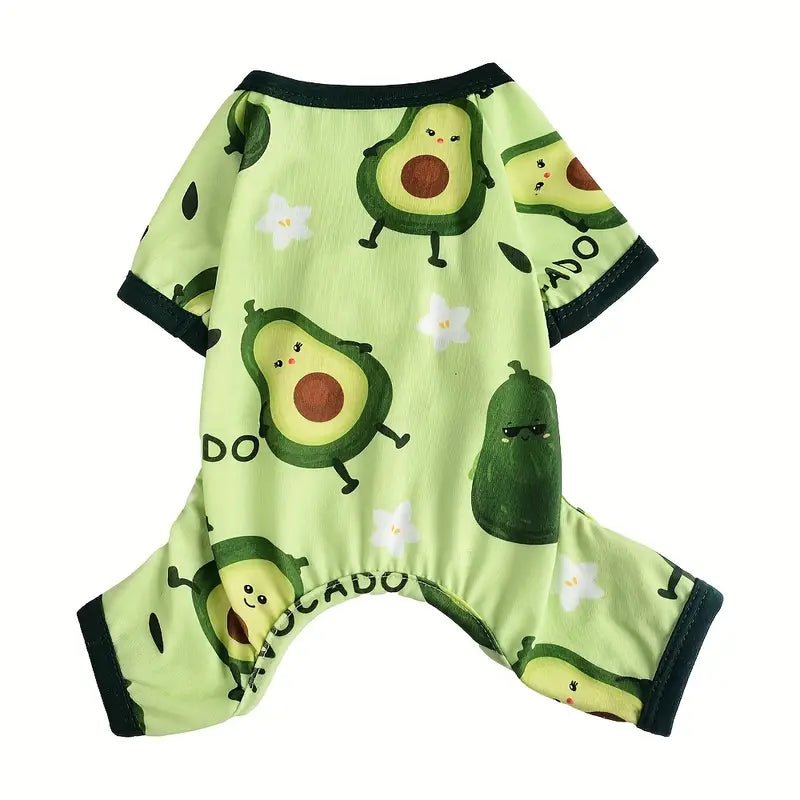 Avocado Cotton Dog Pajamas - Spoiled Rotten Pup