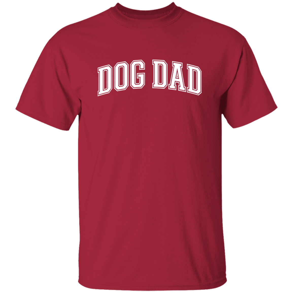 Dog Dad w/ white lettering 5.3 oz. T-Shirt - Spoiled Rotten Pup