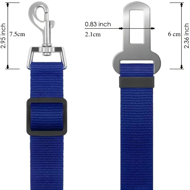 Dog Nylon Seatbelt Attachment Lead Leash - Spoiled Rotten Pup