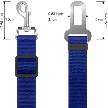 Dog Nylon Seatbelt Attachment Lead Leash - Spoiled Rotten Pup