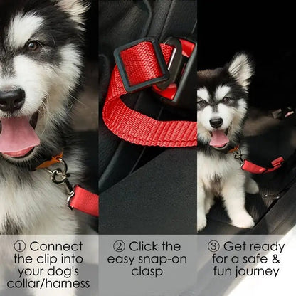 Dog Nylon Seatbelt Attachment Lead Leash - Spoiled Rotten Pup