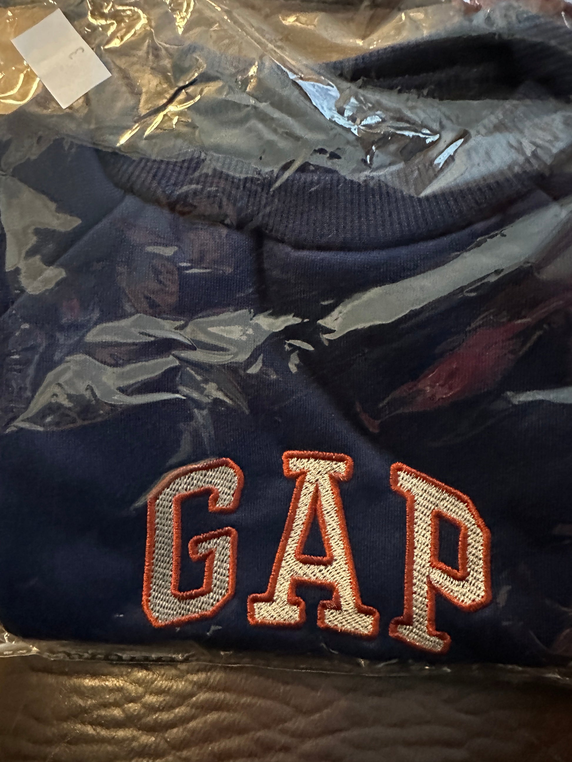Fleece Crew Embroidered Dog Sweatshirt GAP Inspired - Spoiled Rotten Pup