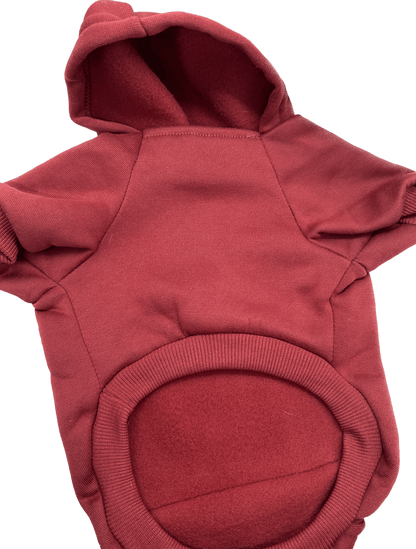 Hillman College Themed Burgundy Dog Hoodie, Gray Sweatshirt, or Gray T Shirt - Spoiled Rotten Pup